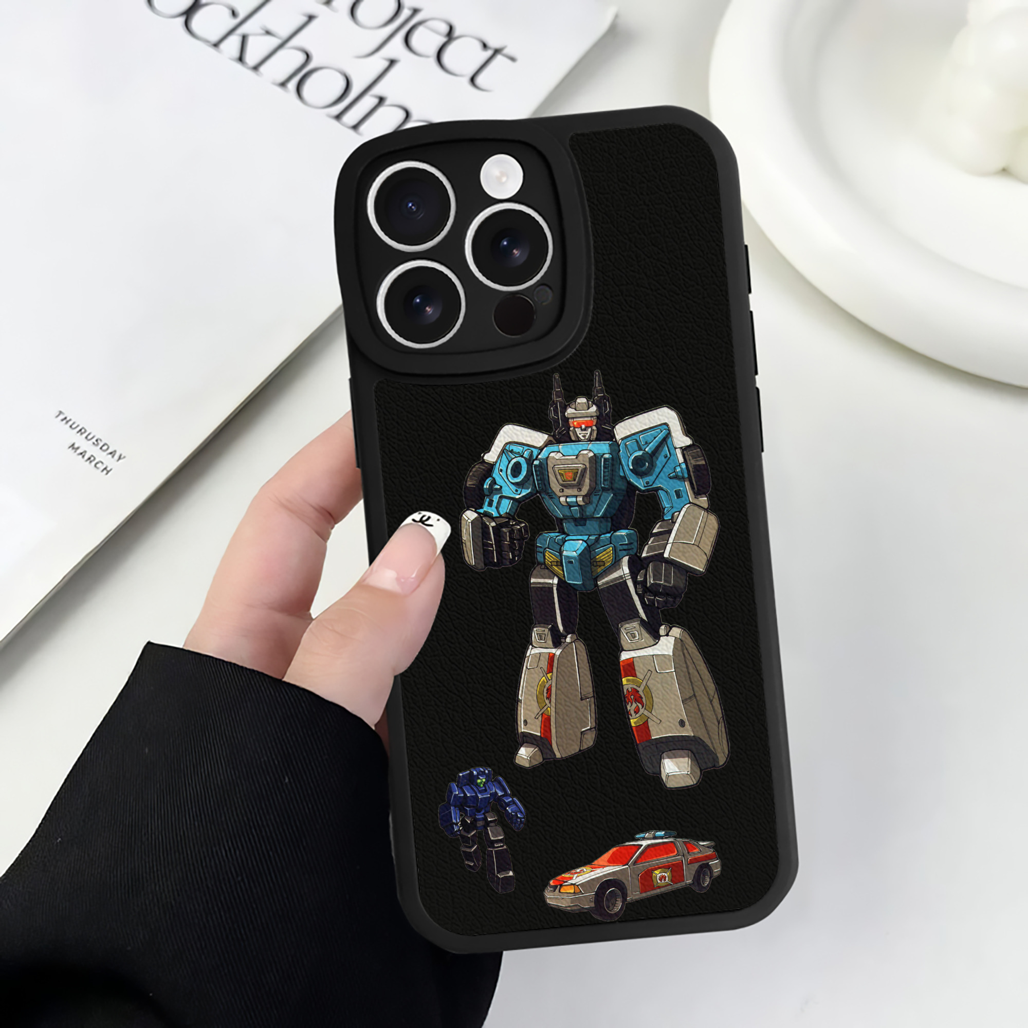 （画像用）  【iPhone 16シリーズ対応】シリコンスマホケース（レザー調） 材質：シリコン
